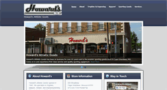 Desktop Screenshot of howardsathleticgoods.com